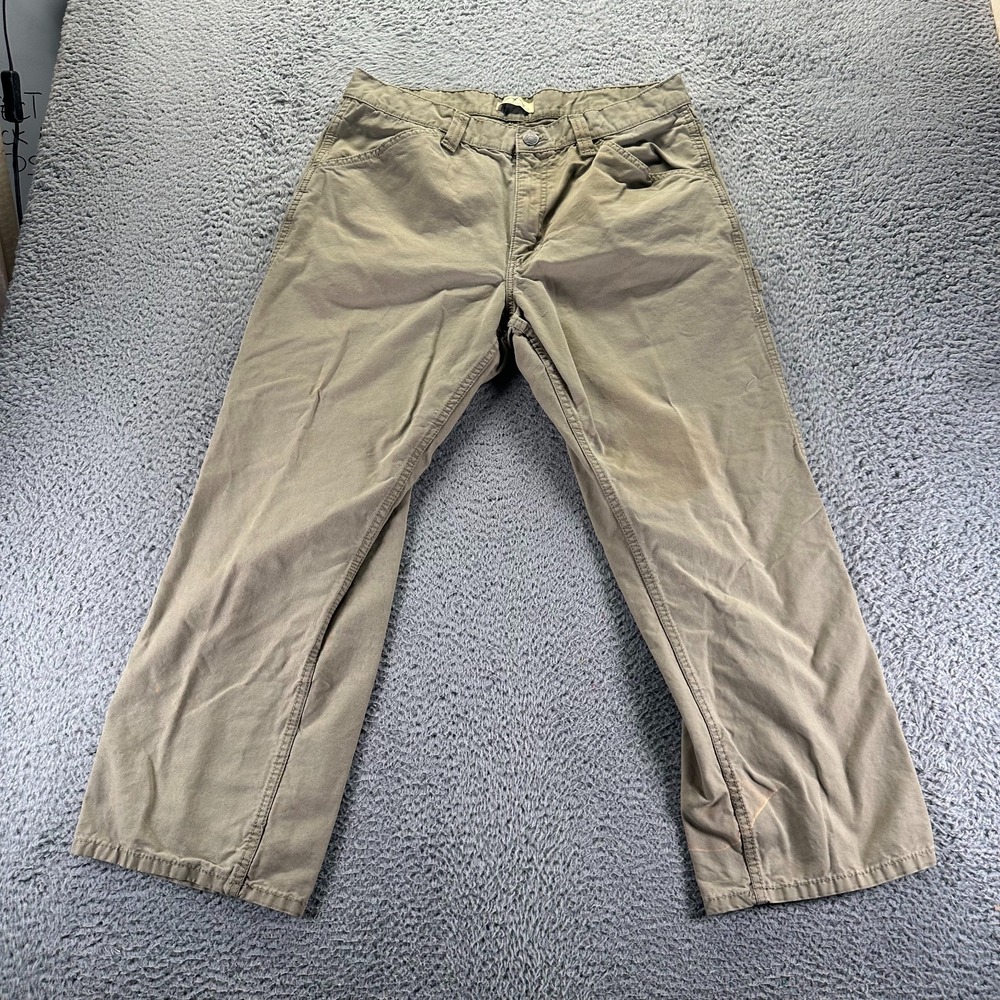 Blue Mountain Pant Mens 36x30 Brown Cotton Carpenter Straight Utility Workwear